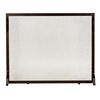 Framed Bronze Wrought Iron Single Panel Screen - 39" x 31"