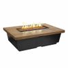 French Barrel Oak Contempo Gas Fire Pit Table - Rectangle image number 0