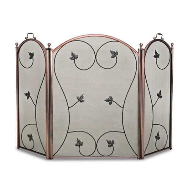 Kentfield Arched Three Panel Fireplace Screen - 52" x 34 1/2" image number 0