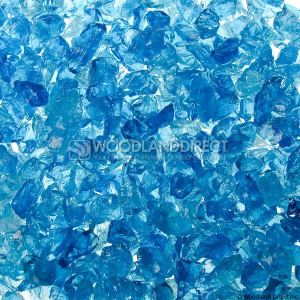 Krystal Fire 1/4"- 1/2" Turquoise Ice Fire Glass image number 0