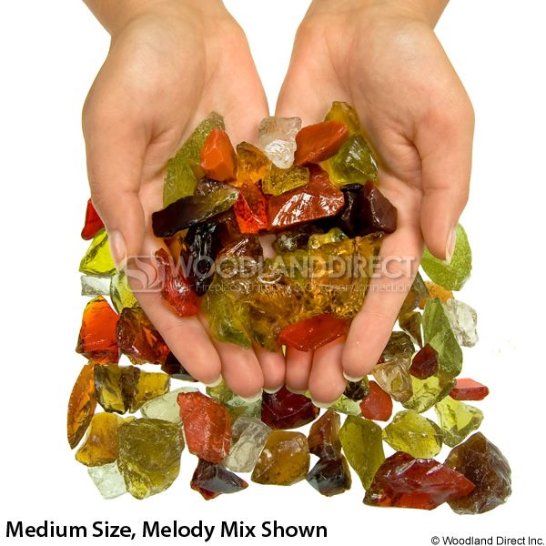 Krystal Fire 1/2"- 1" Melody Mix Fire Glass image number 2
