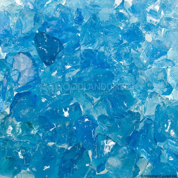 Krystal Fire 1/2"- 1" Turquoise Ice Fire Glass image number 0