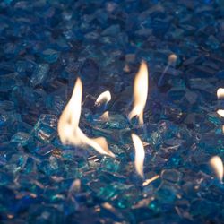Krystal Fire - Fire Glass - 1/2"-3/4" Aqua - 10lbs