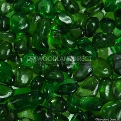 Krystal Fire - Smooth Fire Glass - 1/2" Emerald