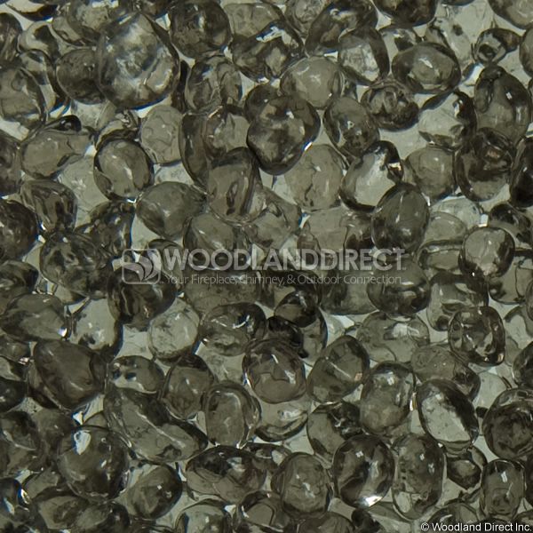 Krystal Fire 1/2" Smooth Smoke Fire Glass image number 1