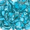 Krystal Fire - Smooth Fire Glass - 1" Raspberry Blue