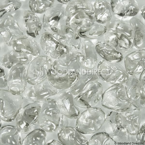 Krystal Fire 1" Smooth Ice Fire Glass image number 0