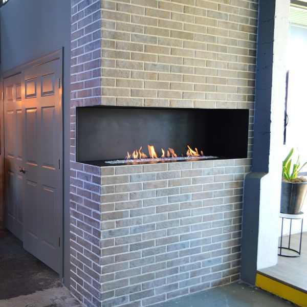 European Home H-Series Corner Ventless Gas Fireplace - 72"