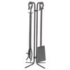 Hooked Wrought Iron 4 Piece Tool Set - Natural image number 0