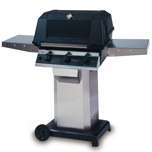 Heritage WHRG4DD Hybrid Gas Grill - Stainless Steel Column 6" Wheeled Cart image number 0