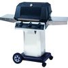 Heritage WHRG4DD Hybrid Gas Grill - Stainless Steel Column 8" Wheeled Cart