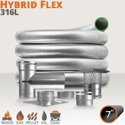 Hybrid Flex 316L Chimney Liner Kit - 7"