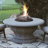 Inverted Gas Fire Pit Table with Concrete Top