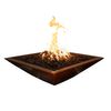 Weather Resistant AWEIS Square Flat Fire Pit Burner System - 48" image number 1