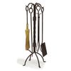 Oxford Twisted Iron Fireplace Tool Set image number 0