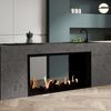 Plaza Double-Sided InvisiMesh Direct Vent Fireplace - 55"