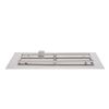 Stainless Steel Rectangular Burner with Flat Pan image number 0
