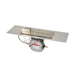 Linear Crystal Fire Plus Burner System and Plate - 13.5" x 36”