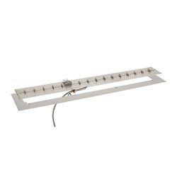 Linear Crystal Fire Plus Burner System and Plate - 13.5" x 108”