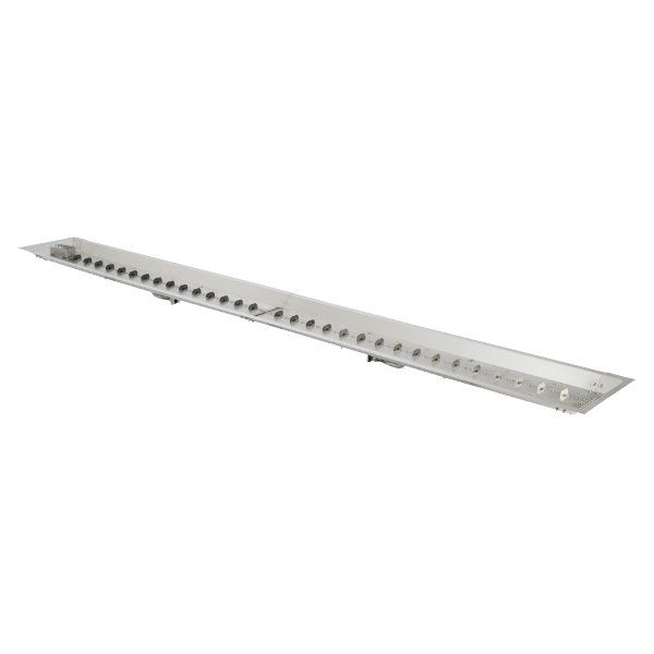 Linear Stainless Steel Crystal Fire Burner - 12" x 108" image number 0