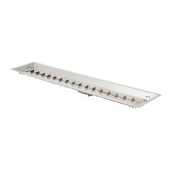 Linear Stainless Steel Crystal Fire Burner - 12" x 64"
