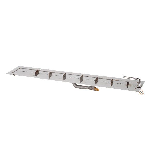 Linear Stainless Steel Crystal Fire Burner Insert - 7" X 37" image number 0