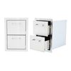Lion Stainless Steel Built-In Double Drawer