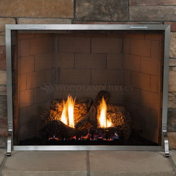Lumino Stainless Steel Fireplace Screen image number 1