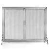Lumino Stainless Steel Fireplace Screen with Doors