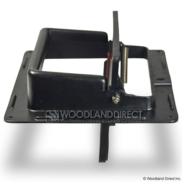 cast iron soot flap damper plate-fixed open 