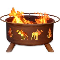 Moose & Trees Fire Pit