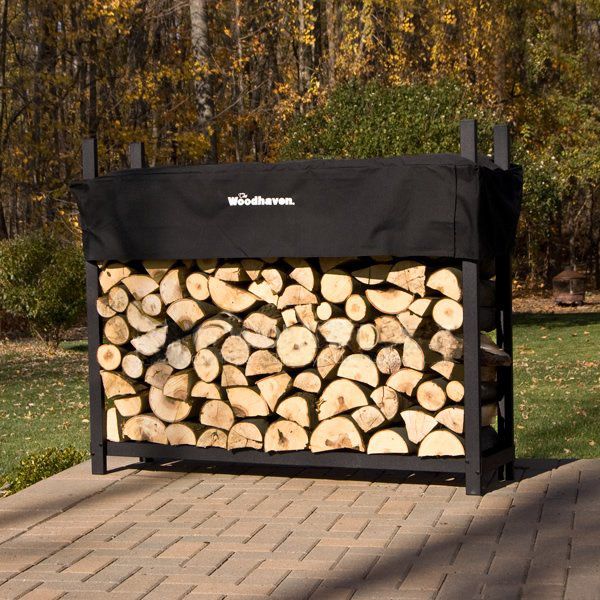 Woodhaven Black Firewood Rack 5