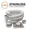 Metal-Fab Stainless Steel Chimney Liner Kit - 5.5" Diameter