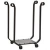 Northern Flame Black Wrought Iron Indoor Firewood Rack - Tall