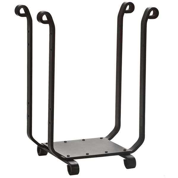 Northern Flame Black Wrought Iron Indoor Firewood Rack - Tall image number 0