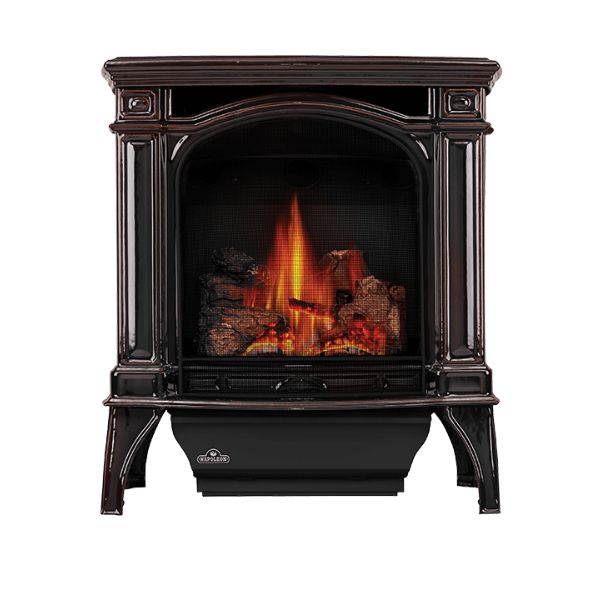 Napoleon Bayfield Direct Vent Cast Iron Gas Stove - Majolica Brown