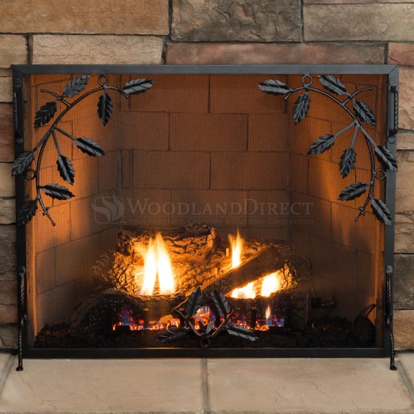 Small Weston Graphite Finish Fireplace Screen - 38" x 30" image number 2