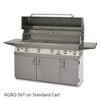 Solaire Cart-Mount Gas Grill with Dual Side Burner - 56"