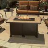 Santorini Chat Height Gas Fire Pit Table - Rectangular image number 0