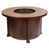 Santorini Round Chat Height Gas Fire Pit Table - 42"