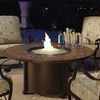 Santorini Round Chat Height Gas Fire Pit Table - 54" image number 0