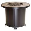Santorini Round Chat Height Gas Fire Pit Table - 30"