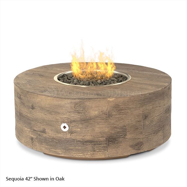 Sequoia Gas Fire Pit Low Profile Woodland Direct