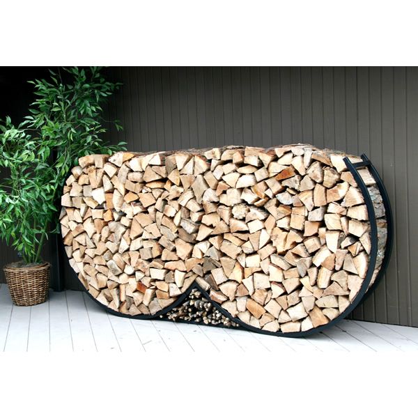 Firewood holder with cover new arrivals