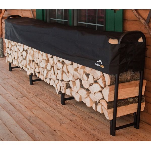 ShelterLogic Firewood Rack with Cover - 12'