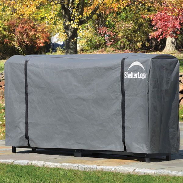 ShelterLogic 8 Universal Full Length Firewood Rack Cover Woodland Direct