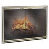 Silhouette Masonry Fireplace Glass Door