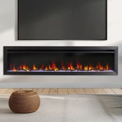 SimpliFire Allusion Slim Electric Fireplace - 72"