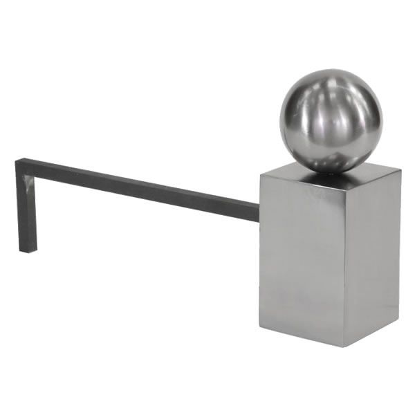 Spherical Steel Andirons image number 1