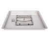 Square Stainless Steel Burner with Square Drop-In Pan